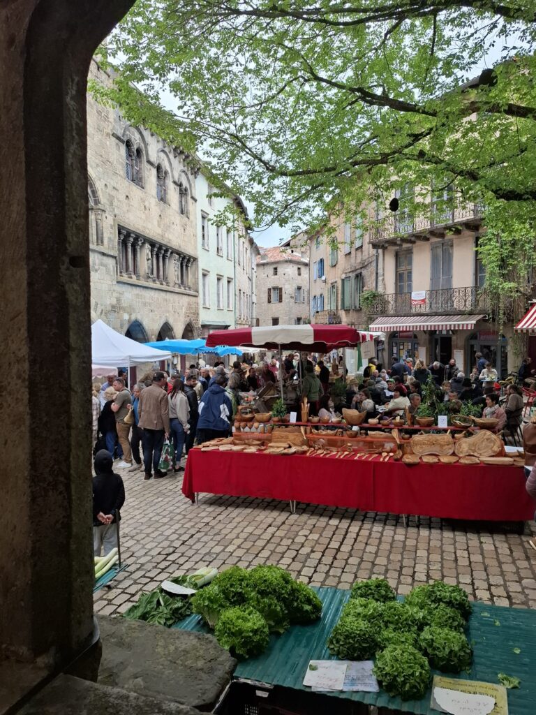 Saint Antonin Noble Val Sunday market