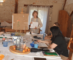 Jeannette MacDougall instructing waiting at A Place To Be Well