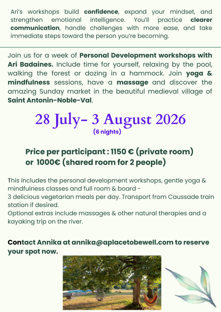 latest version of page 2 of Personal Development workshops retreat