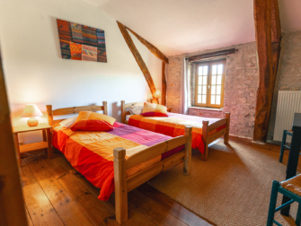 Twin bedroom in the Barn